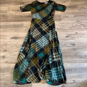 Shabby Apple Plaid Maxi Dress